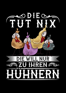 Hennen Landwirtin Huhn