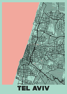 Tel Aviv Peony City Map