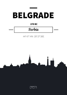 Belgrade Serbia skyline