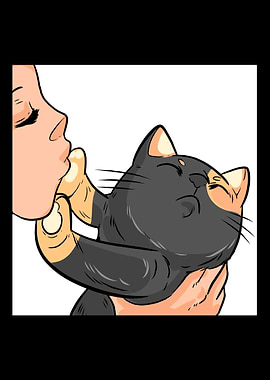 Hug Funny Cat Owner Gift