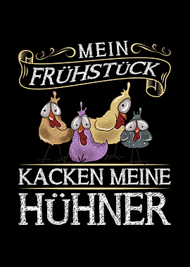 Huhn Spruch Landwirt Bauer