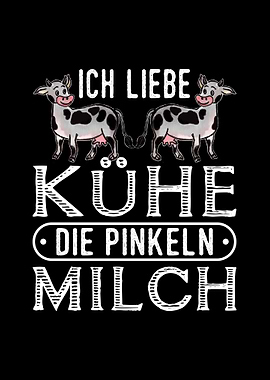 Kuh Milch Pinkeln Landwirt
