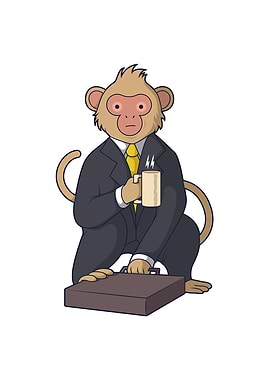 Monkey In Office