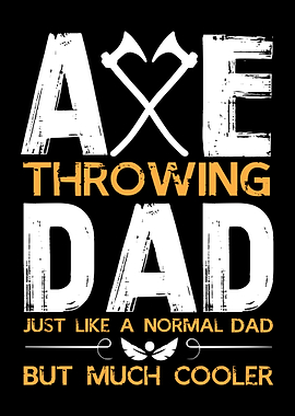 Axe Throwing Dad Pun Axes