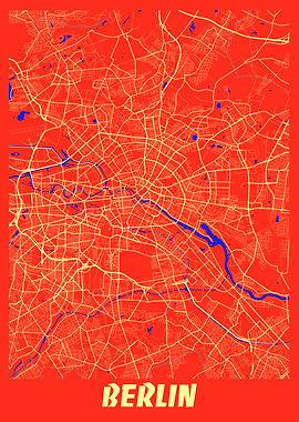 Berlin Retro City Map