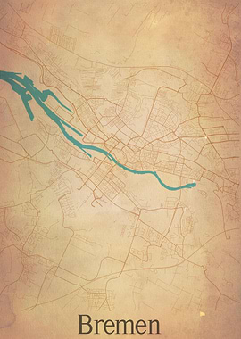 Bremen Germany City Map