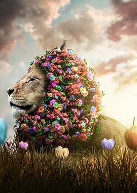 Floral Lion