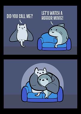 Shark Cute Funny Friend Gi