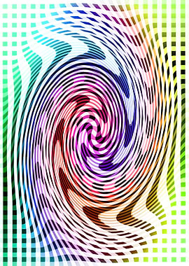 Illusion colorful design