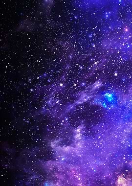 Purple Space Starry Sky