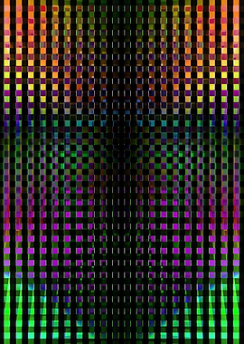 Colorful lines illusions