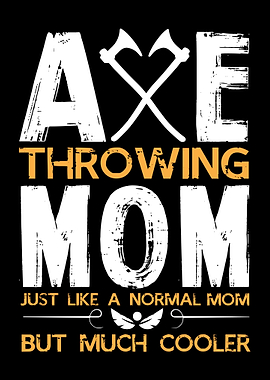 Axe Throwing Mom Pun Axes