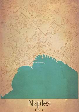 Naples Italy City Map