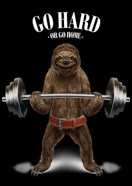 Giant Sloth Weightlifting
