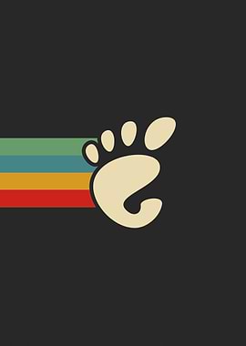 Dark black GNOME Wallpaper