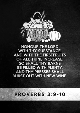 Proverbs 3 9 10