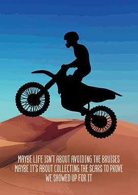 Dirt Bike Rider Wall Decor