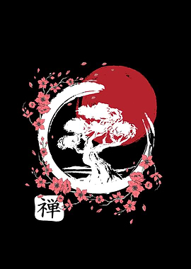 Japanese Bonsai Zen Circle