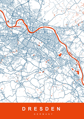 DRESDEN City Map Germany