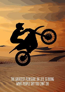 Dirt Bike Rider Wall Decor