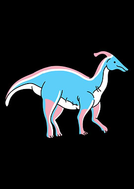 Trans Pride Dinosaur