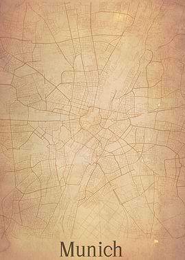 Munich Germany City Map