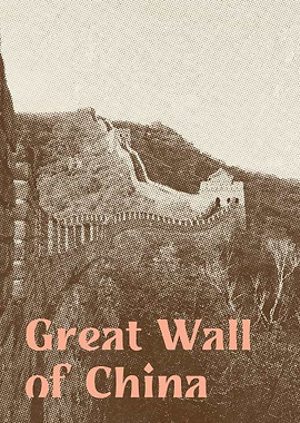 Retro Great Wall of China
