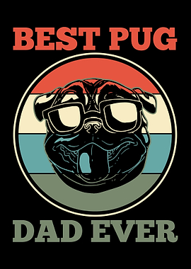 Pug Dog Dad Fathers Day