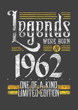 Legends were born in 1961