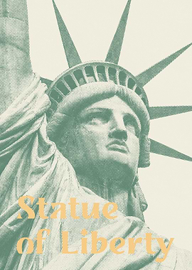 Retro Statue of Liberty