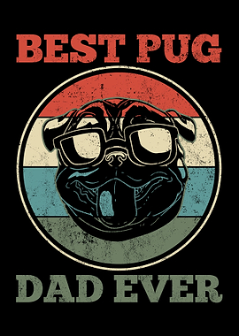Pug Dog Dad Fathers Day
