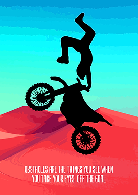 Dirt Bike Rider Wall Decor