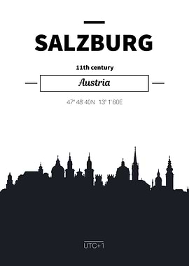 Salzburg Austria skyline