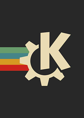 Dark black KDE Wallpaper
