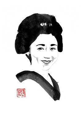 smiling japanese woman