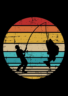 Fishing vintage retro