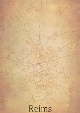 Reims France City Map