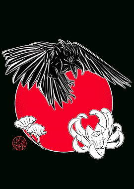 Japanese crow lotus flower