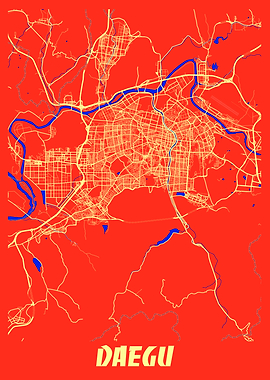 Daegu Retro City Map