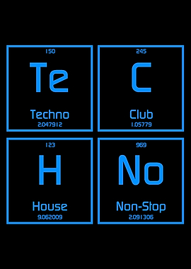 Techno Music Chem Table