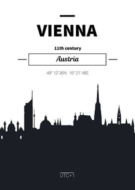 Vienna austria skyline