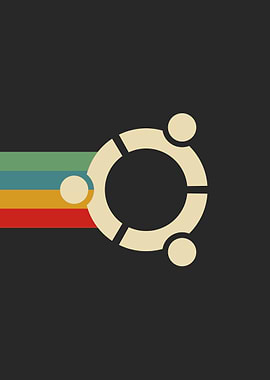 Dark black UBUNTU OS