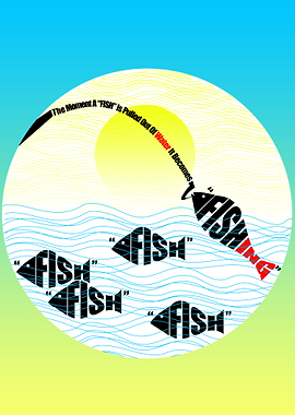 Funny Fishing Typography