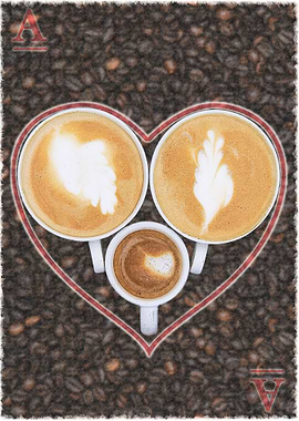 Coffee cup Ace of Hearts