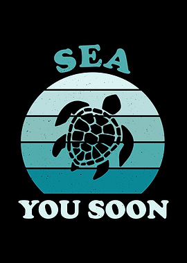 Funny Sea Turtle
