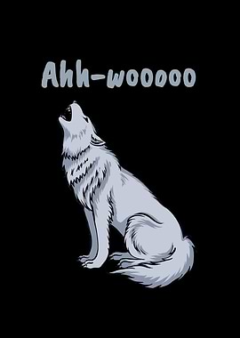 Funny Wolf Ahhwoo Howling
