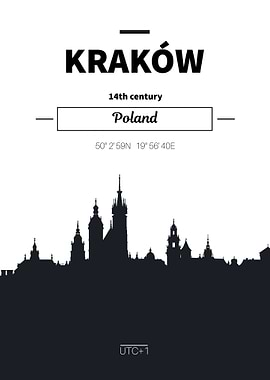 Krakow poland skyline