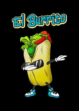 Dabbing Burrito Funny Food