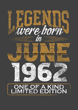 Legends were born in 1961