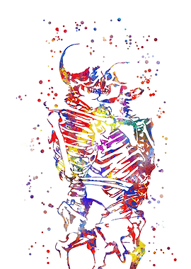 Kissing skeleton